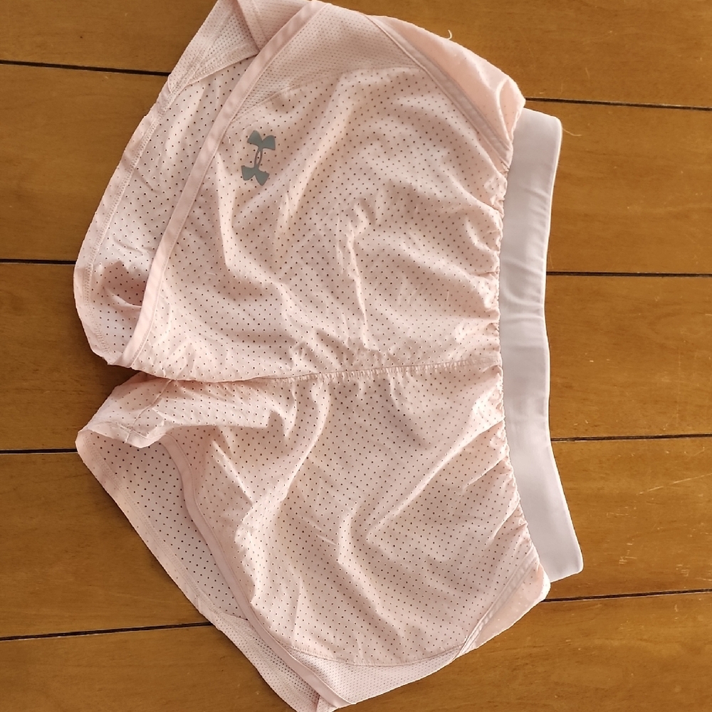 Under Armour Light Pink Perforated Shorts